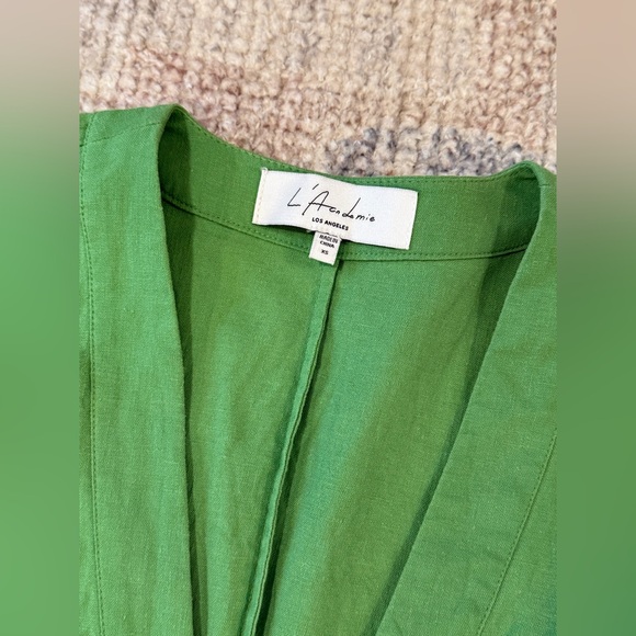 L'Academie "Janeiro" Mini Dress in Lime - size XS - Picture 3 of 5